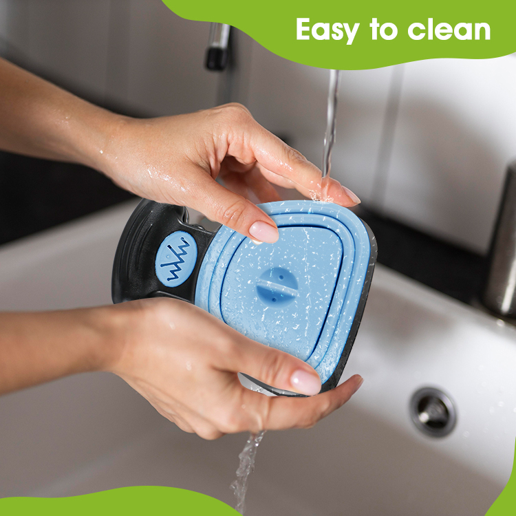 Medium Pooper Scooper, Portable and Handheld Size for Walking Large and Small Dogs Outside Yard or Travel Outdoors, Pup Poop Scoop with Container and 30pcs Pet Waste Bag Attachment