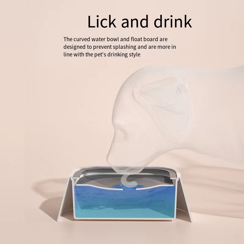  Dog Drinking Bowl, No-Spill Slow Feeder Water Bowl for Dogs and Cats with Floating Disk - Splash-Proof Design for Travel, Ideal for Small Dogs and Messy Drinker