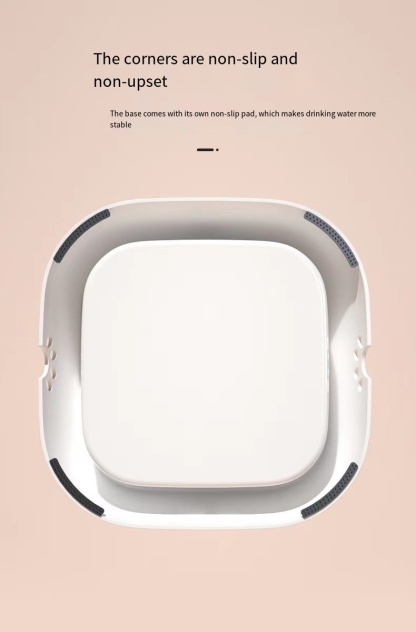  Dog Drinking Bowl, No-Spill Slow Feeder Water Bowl for Dogs and Cats with Floating Disk - Splash-Proof Design for Travel, Ideal for Small Dogs and Messy Drinker