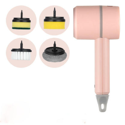 Electric Spin Scrubber Cleaning Brush:Rechargeable Scrubber Brush with 3 Replaceable Brush Heads,Handheld Cordless Power Scrubber,Cleaning Tools for Bathtub,Floor,Wall,Tile,Sink