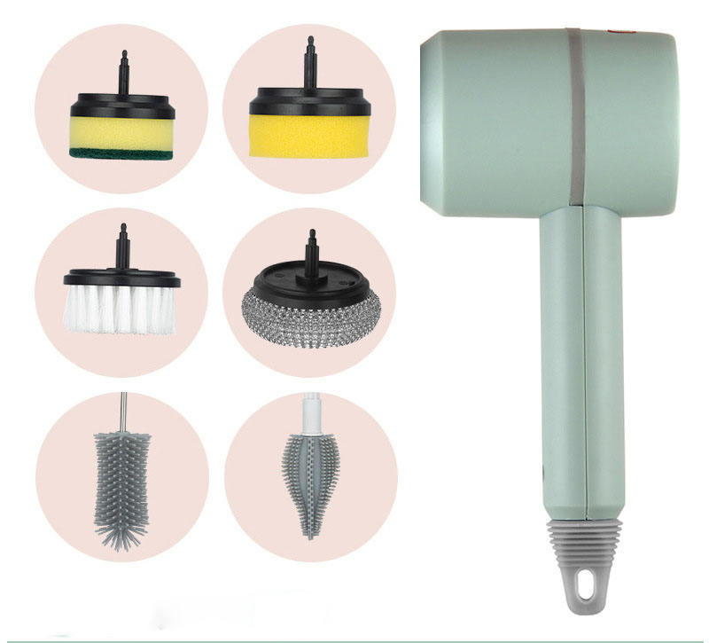 Electric Spin Scrubber Cleaning Brush:Rechargeable Scrubber Brush with 3 Replaceable Brush Heads,Handheld Cordless Power Scrubber,Cleaning Tools for Bathtub,Floor,Wall,Tile,Sink