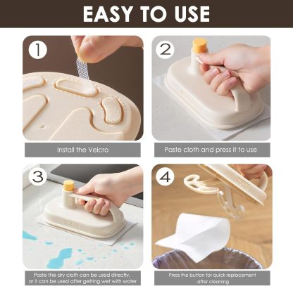 Disposable Kitchen Cleaning Cloth for Oil Removal Convenient Lazy Cleaning Tool Can Be Replaced With Cleaning Cloth Magic Brush