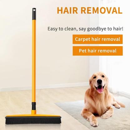 Adjustable Rubber Pet Hair Removal Broom Brush Dust Scraper Carpet Sweeper Wash Mop Telescopic Window Car Floor Cleaner