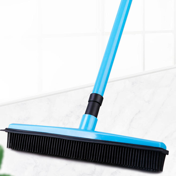 Adjustable Rubber Pet Hair Removal Broom Brush Dust Scraper Carpet Sweeper Wash Mop Telescopic Window Car Floor Cleaner