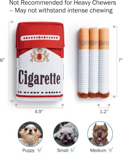 Giggle Puff Stick Toys, Funny Interactive Giggle Sound Plush Dog Toys, Pitbull Husky Frenchie No Stuffing Puppy Toys for Small to Medium Breed, Dog Accessories Boy Gift