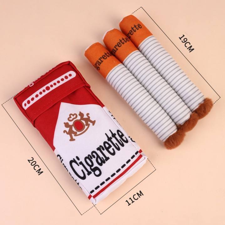 Giggle Puff Stick Toys, Funny Interactive Giggle Sound Plush Dog Toys, Pitbull Husky Frenchie No Stuffing Puppy Toys for Small to Medium Breed, Dog Accessories Boy Gift