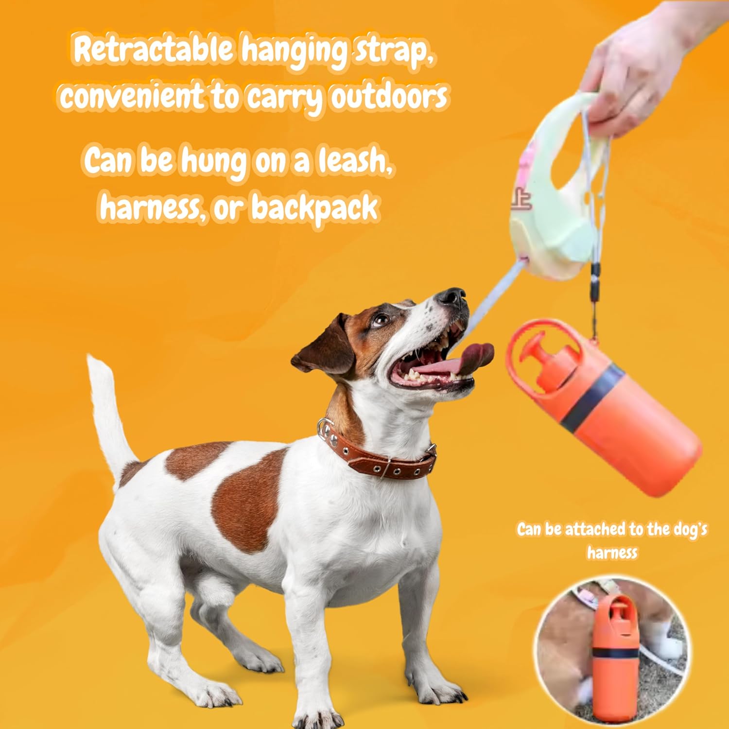 Dog Pooper Scooper for Large Small Dogs - Portable Eco-Friendly Lightweight Poop Scooper for Dogs, Mini Waste Picker for Lawn, Grass, Gravel, and Easy to Carry 