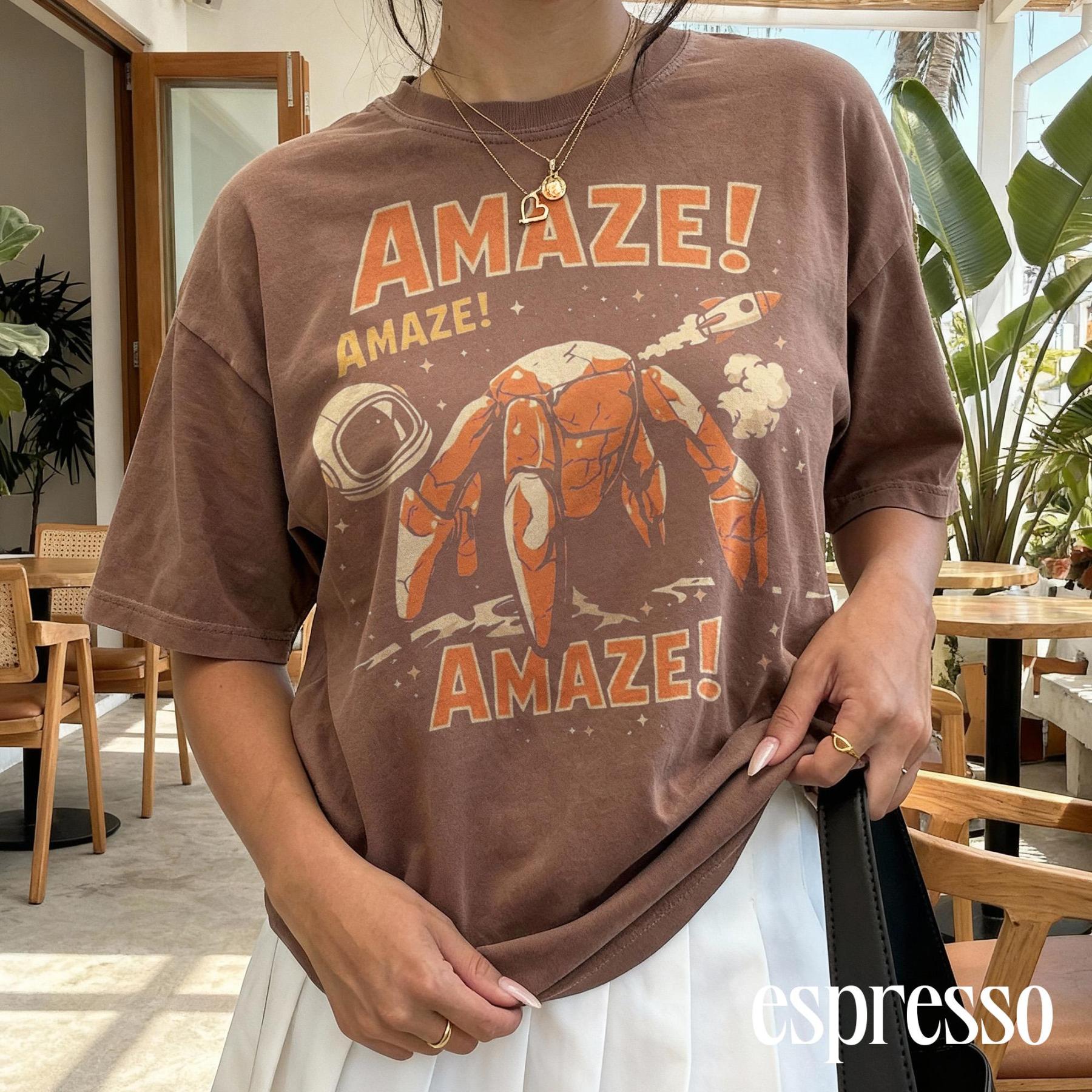Amaze Rocket Rocky Shirt, Project Hail Mary Comfort Colors® T Shirt, Retro Sci Fi Alien Book Lover Graphic Tee