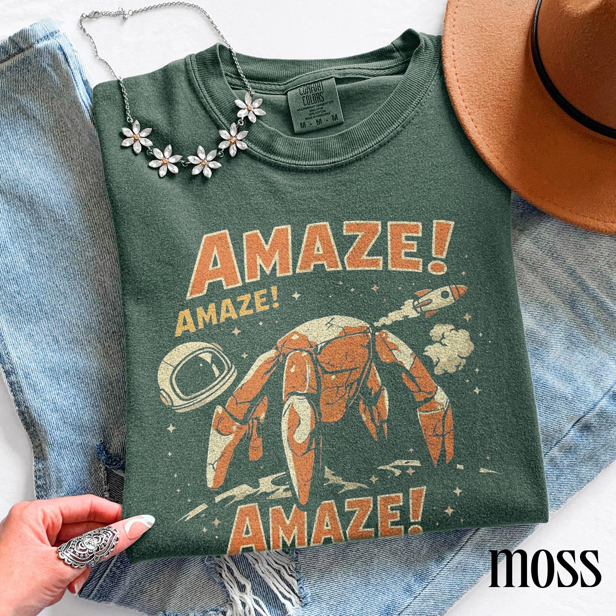 Amaze Rocket Rocky Shirt, Project Hail Mary Comfort Colors® T Shirt, Retro Sci Fi Alien Book Lover Graphic Tee