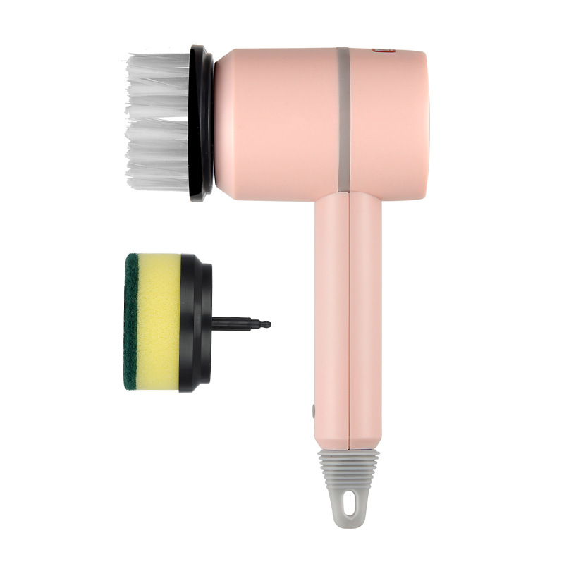 Electric Spin Scrubber Cleaning Brush:Rechargeable Scrubber Brush with 3 Replaceable Brush Heads,Handheld Cordless Power Scrubber,Cleaning Tools for Bathtub,Floor,Wall,Tile,Sink