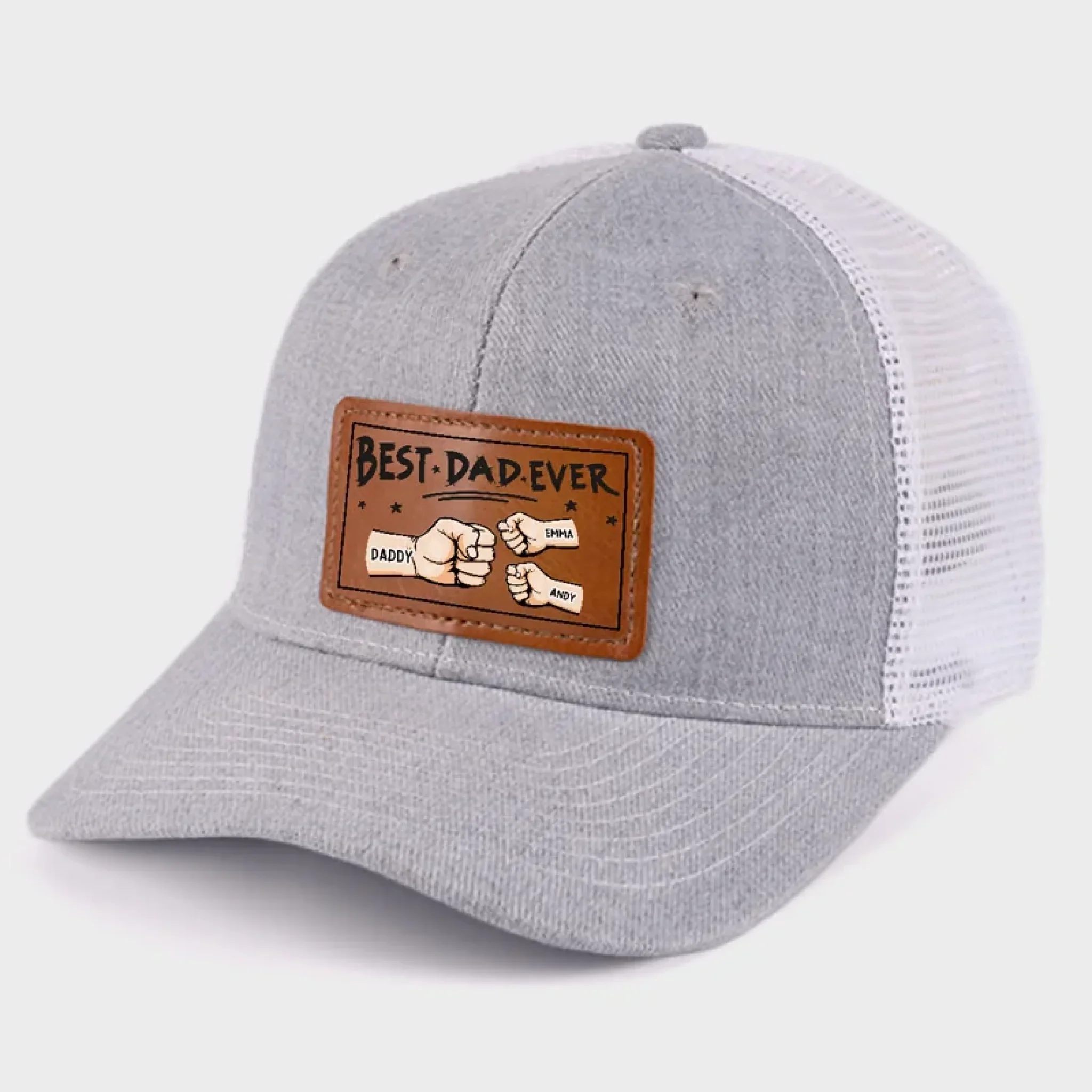 Personalized Best Papa Ever Fist Bump Snapback Hat
