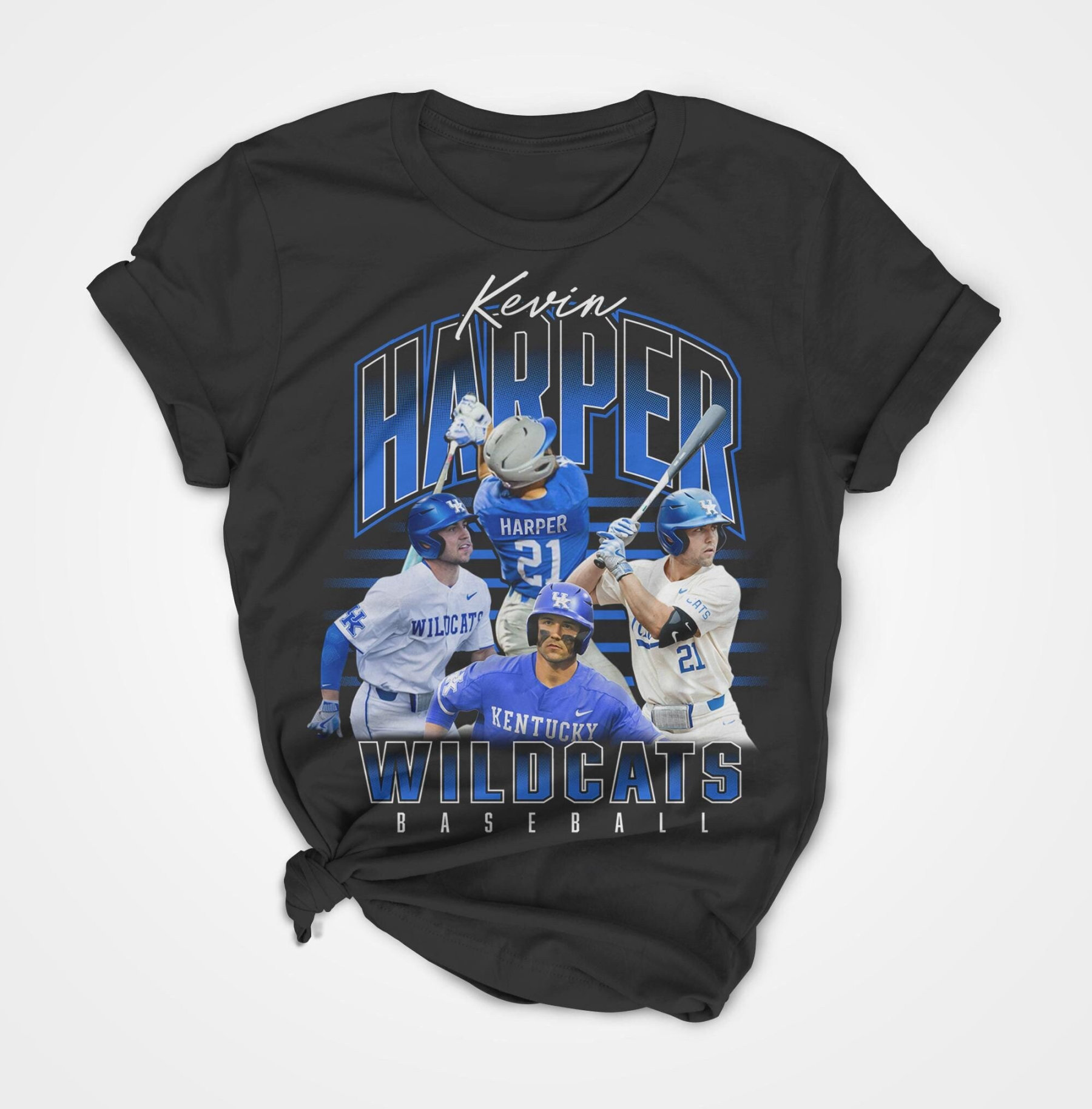 Personalized Photo Baseball Name Tee for Him