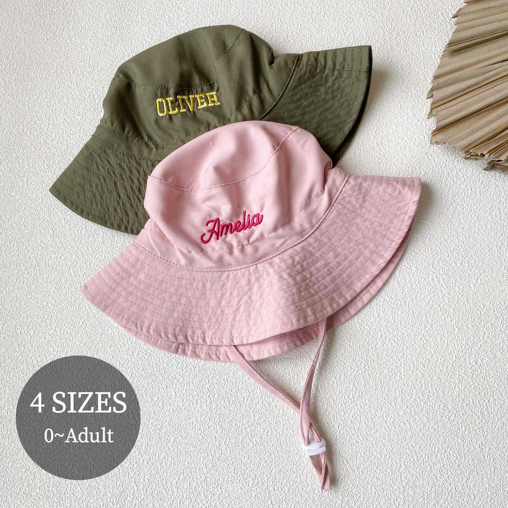 Personalized Embroidered Kids Sun Hat with Name