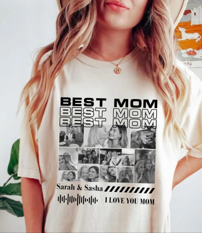 Personalized Best Dad T-shirt with Photo for Dad 