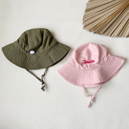 Personalized Embroidered Kids Sun Hat with Name