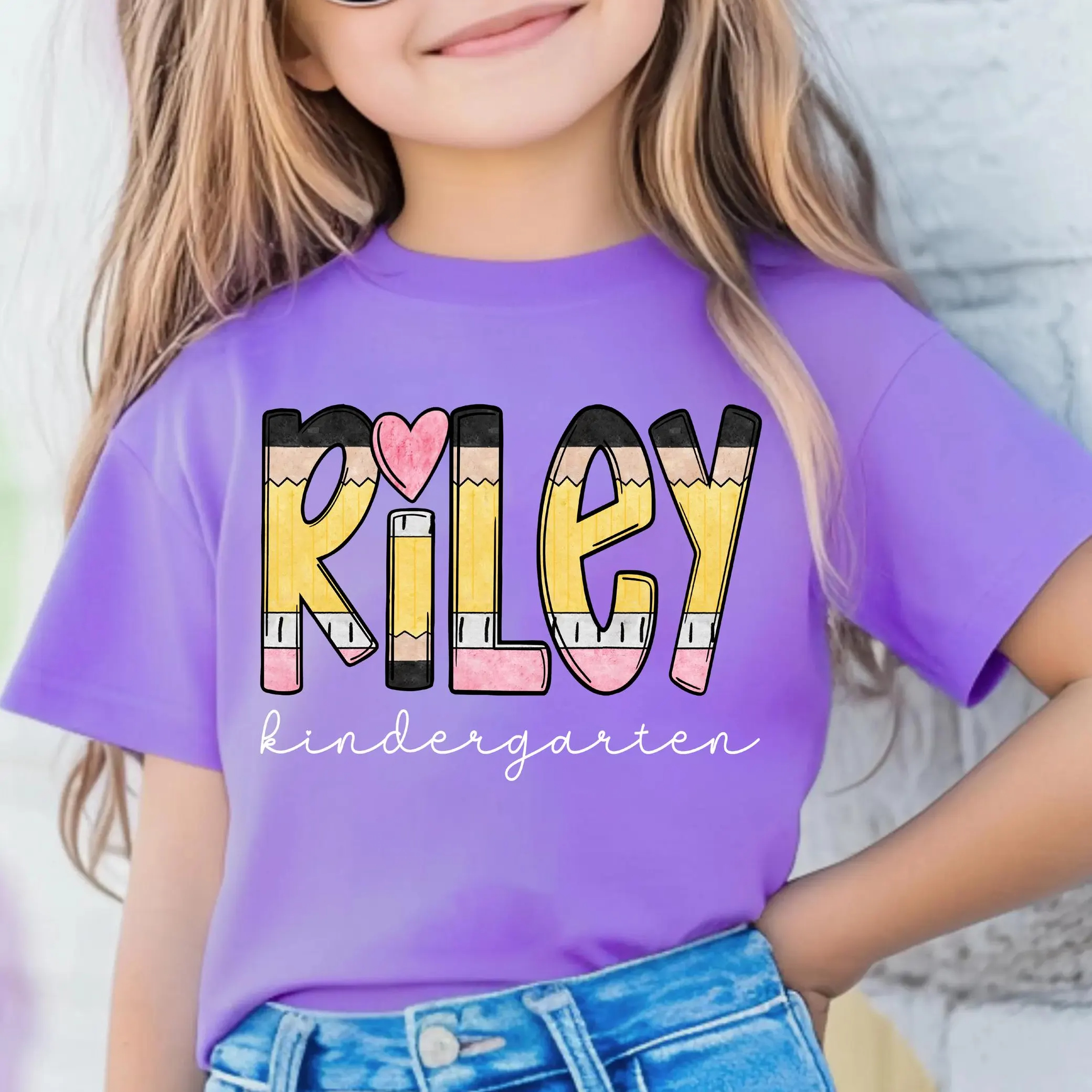 Custom Back To School Shirt with Kids Name