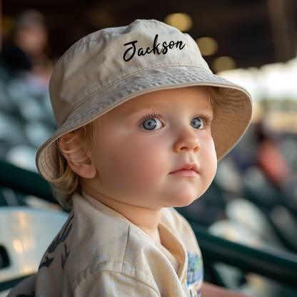 Personalized Embroidered Summer Hat for Kids