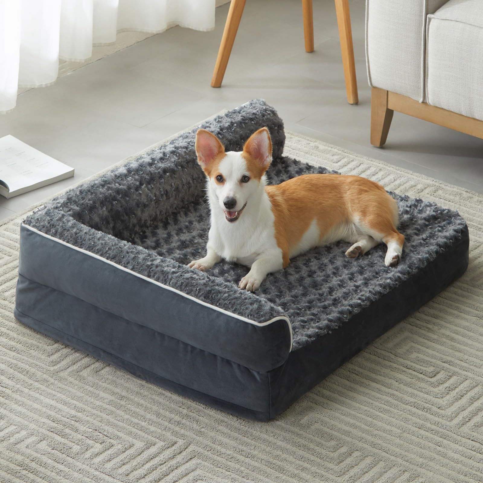 Waterproof Sofa Pet Bed with Removable Washable Cover