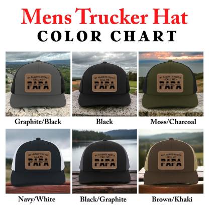 Personalized My Favorite People Call Me PAPA Hat with Kids Names