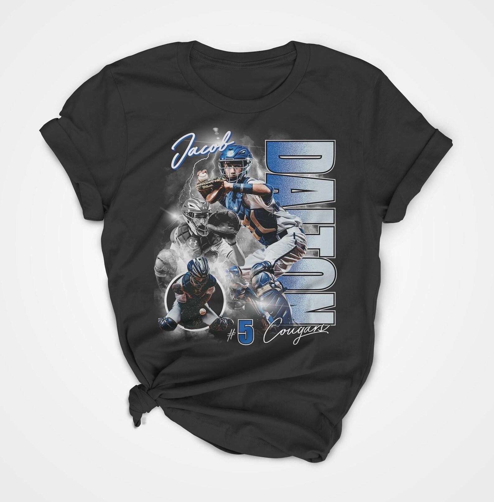 Personalized Baseball Player Shirt with Names