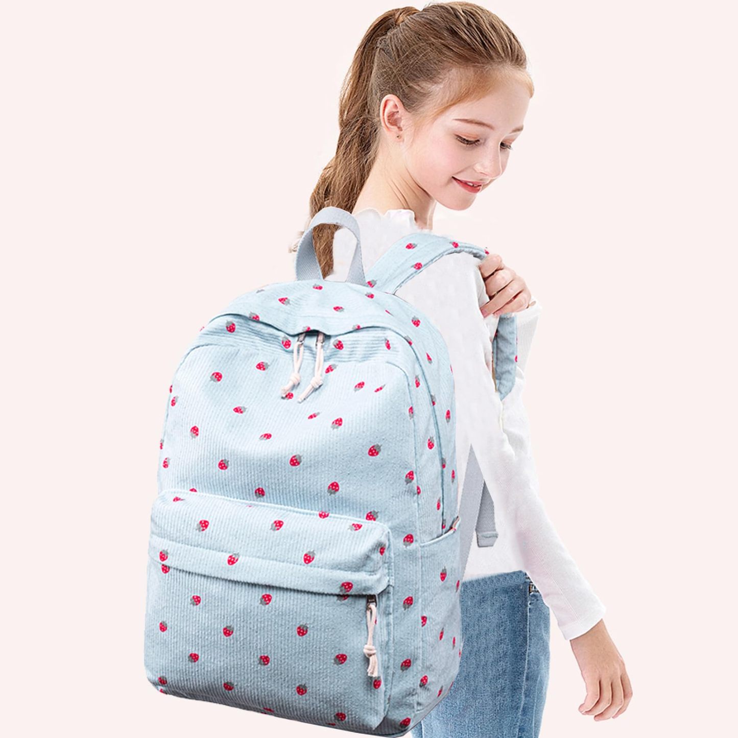 Stylish School Backpack for Teen Girls with Large Capacity