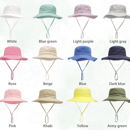 Personalized Embroidered Kids Sun Hat with Name