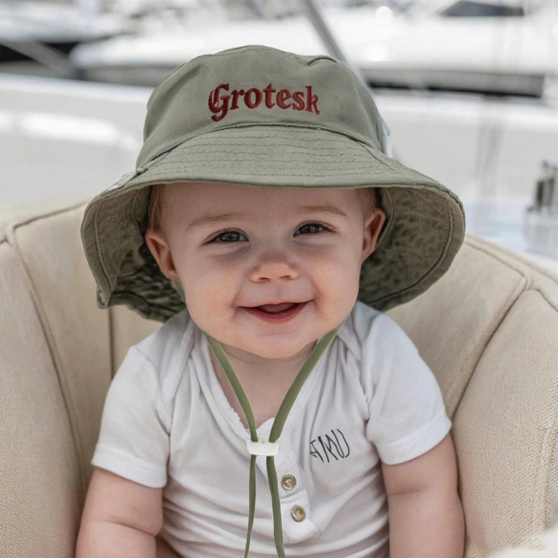 Custom Embroidered Kids Summer Hat with Name