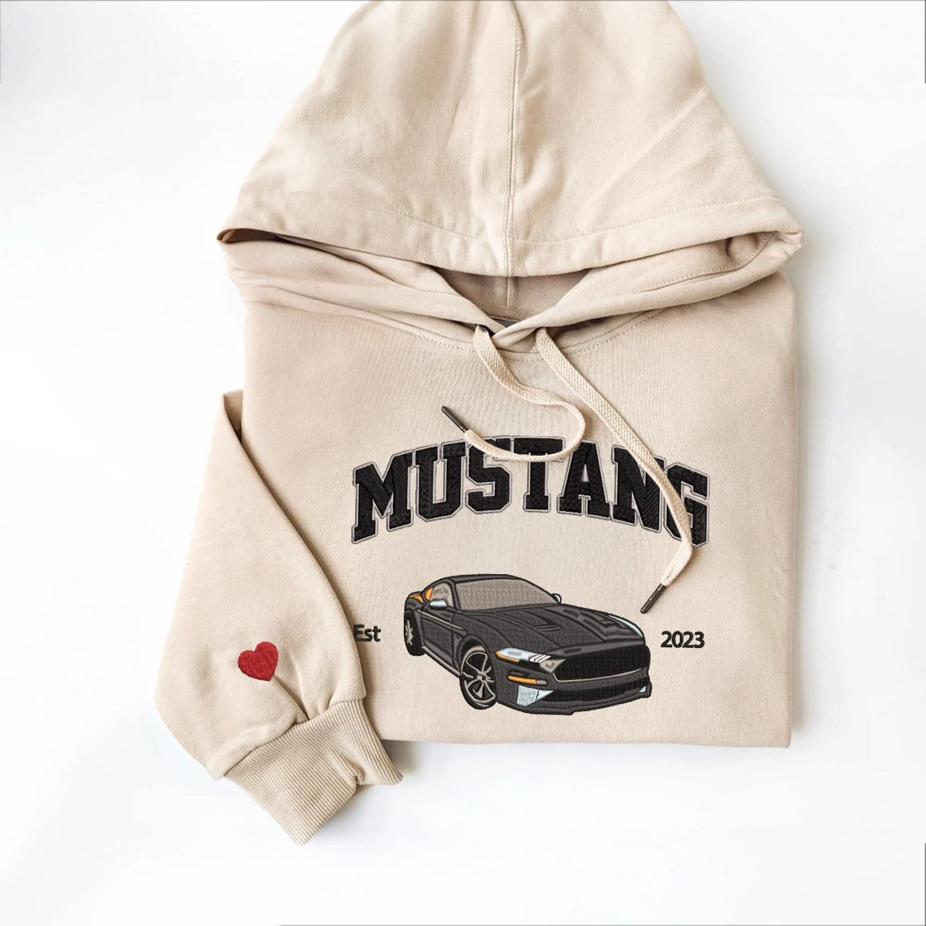 Custom Embroidered Car Photo Hoodie Sweatshirt for Car Lover