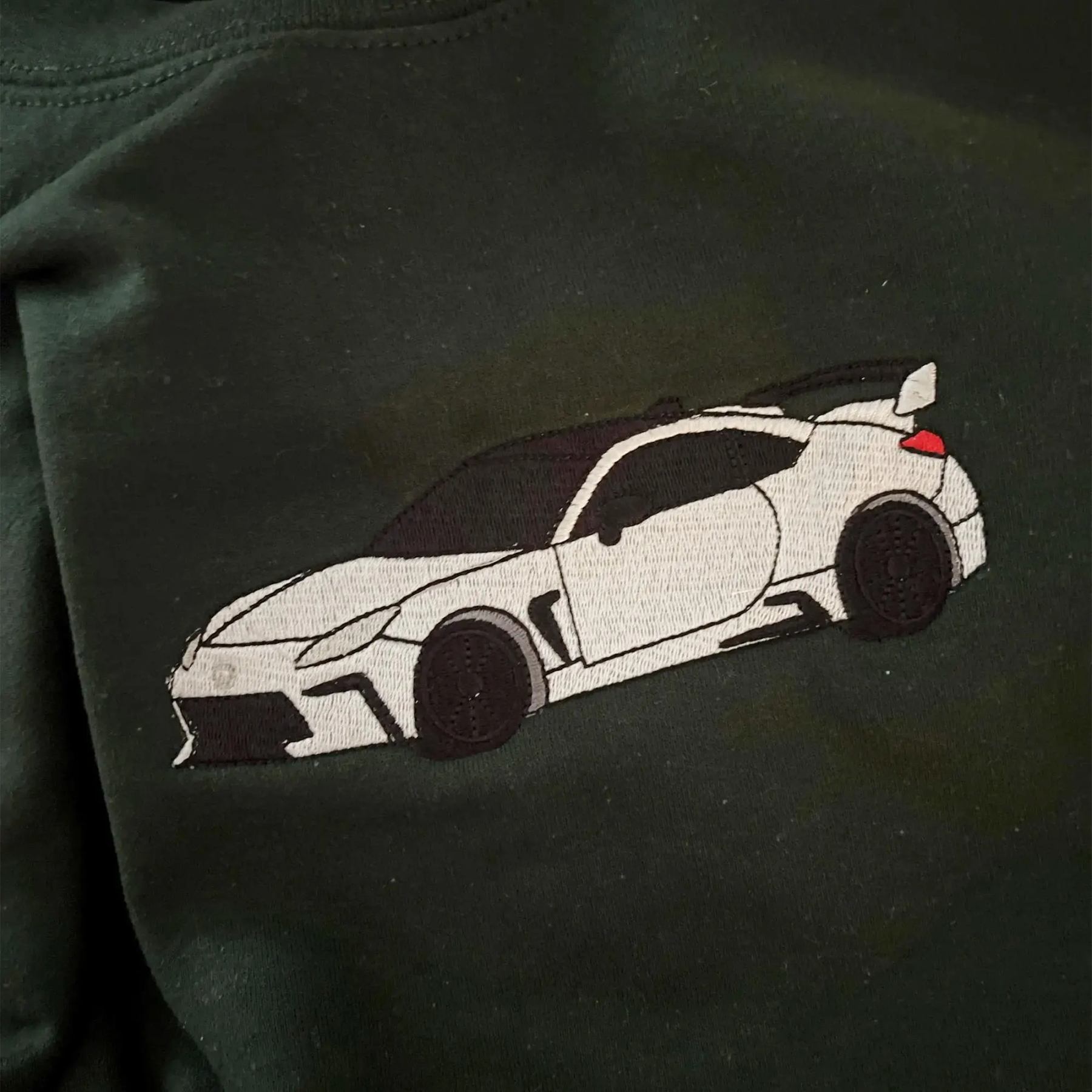 Custom Car Embroidered Sweatshirt for Car Lover