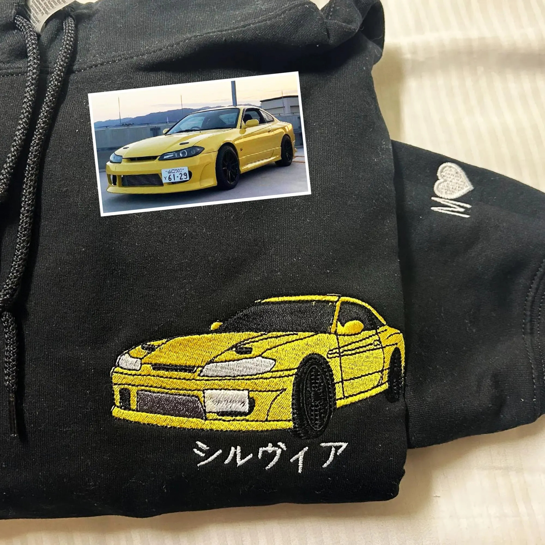 Custom Embroidered Car Sweatshirt for Car Lover