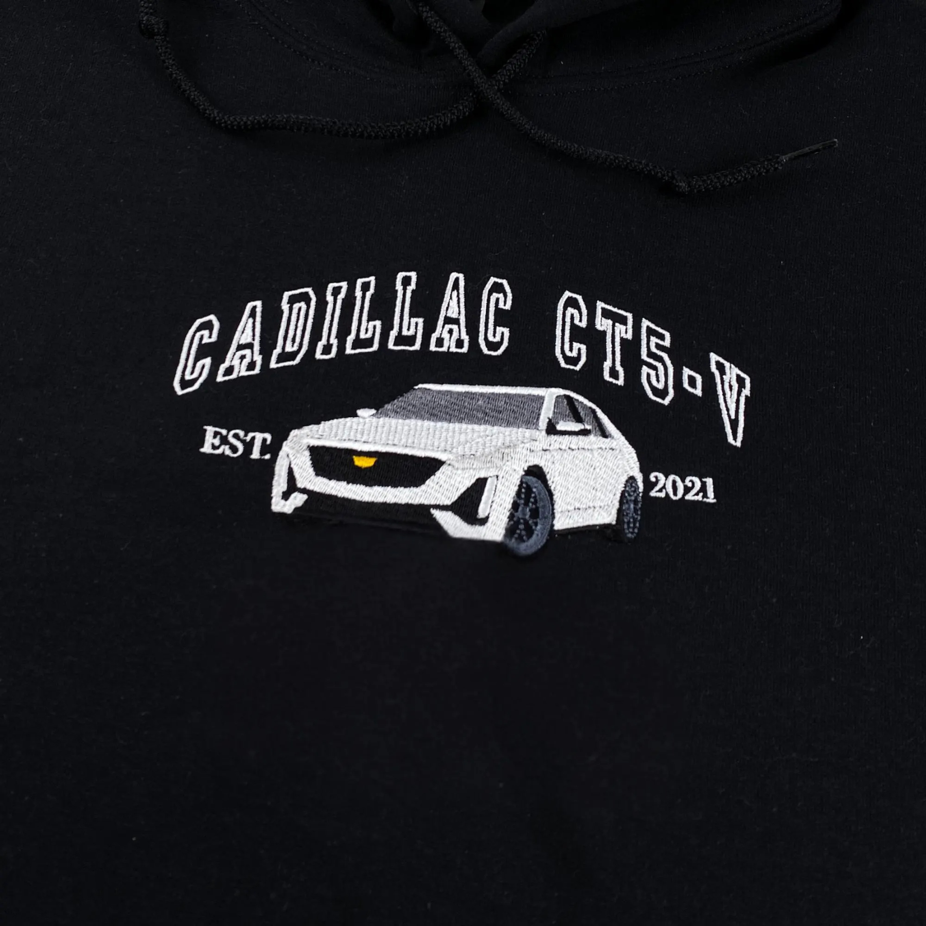 Custom Embroidered Hoodie with Your Car Photo