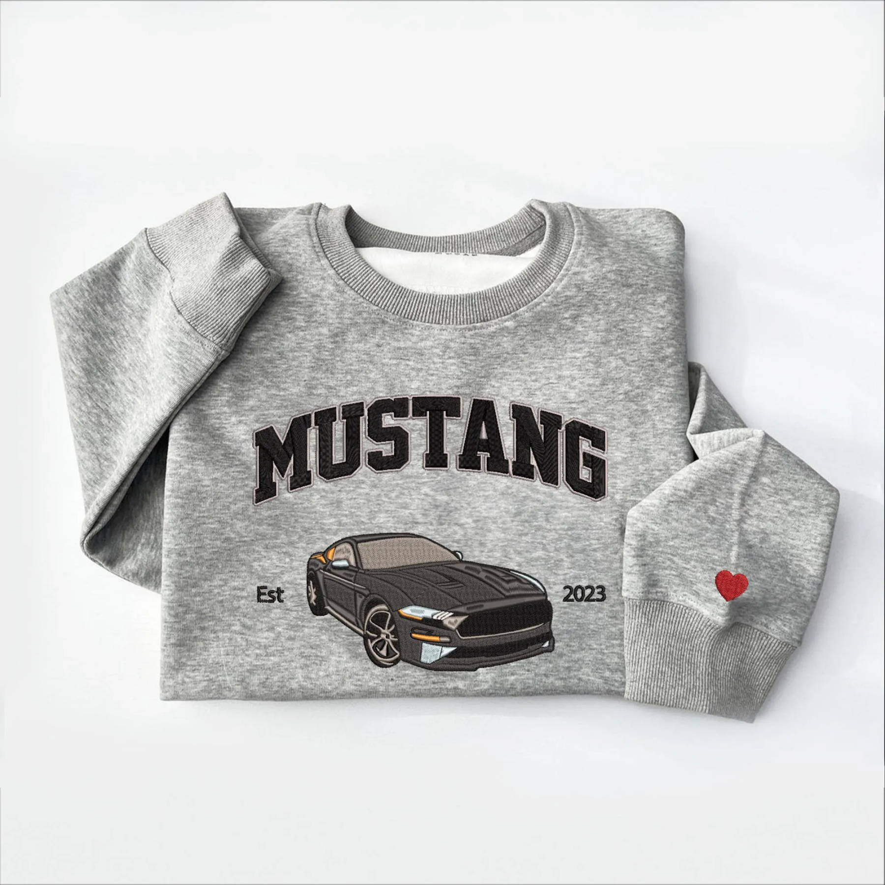 Custom Embroidered Car Photo Hoodie Sweatshirt for Car Lover