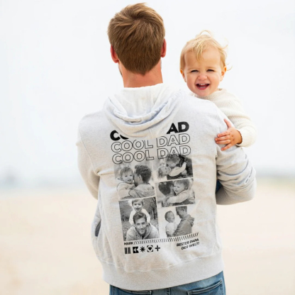 Personalized Super Papa Photo T-shirt for Dad 