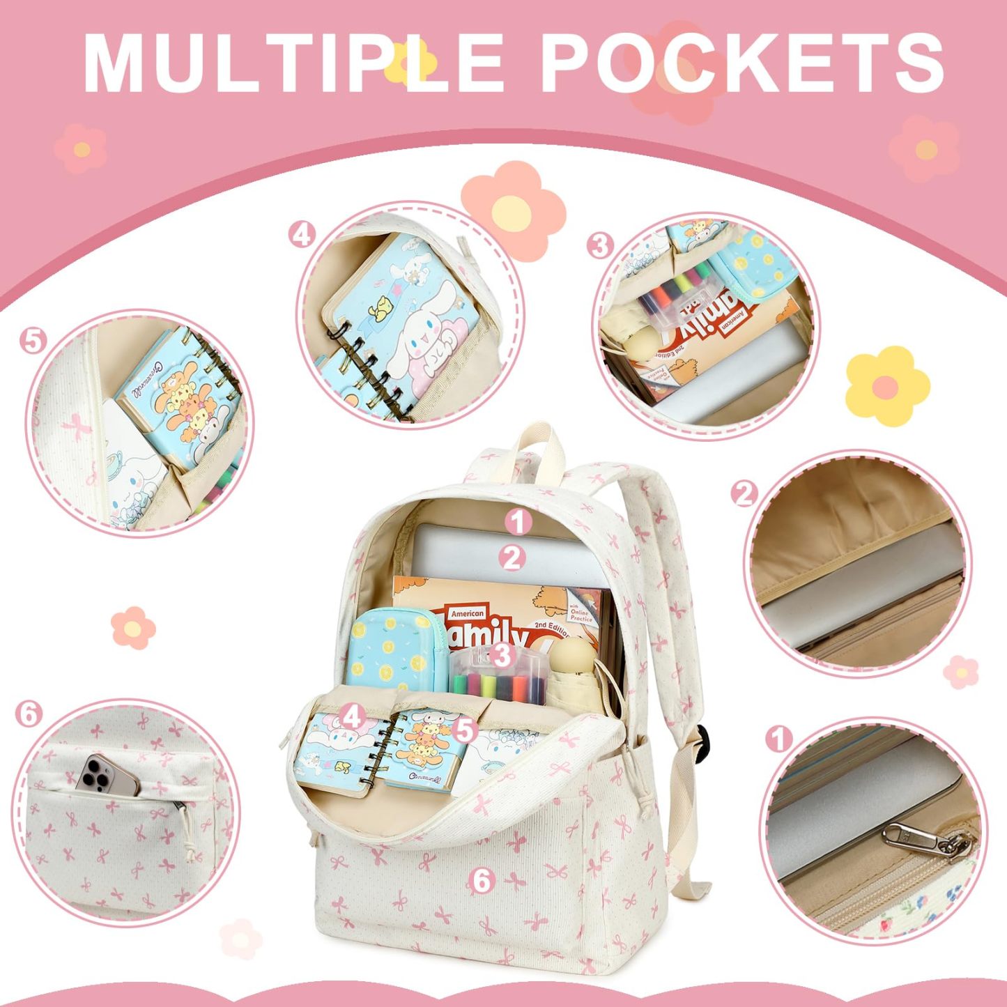 Cute and Practical Backpack for Teenage Girls for School and Travel