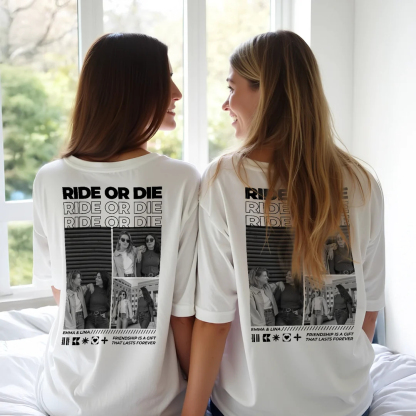 Personalized Besties T-shirt with Photo for Friend