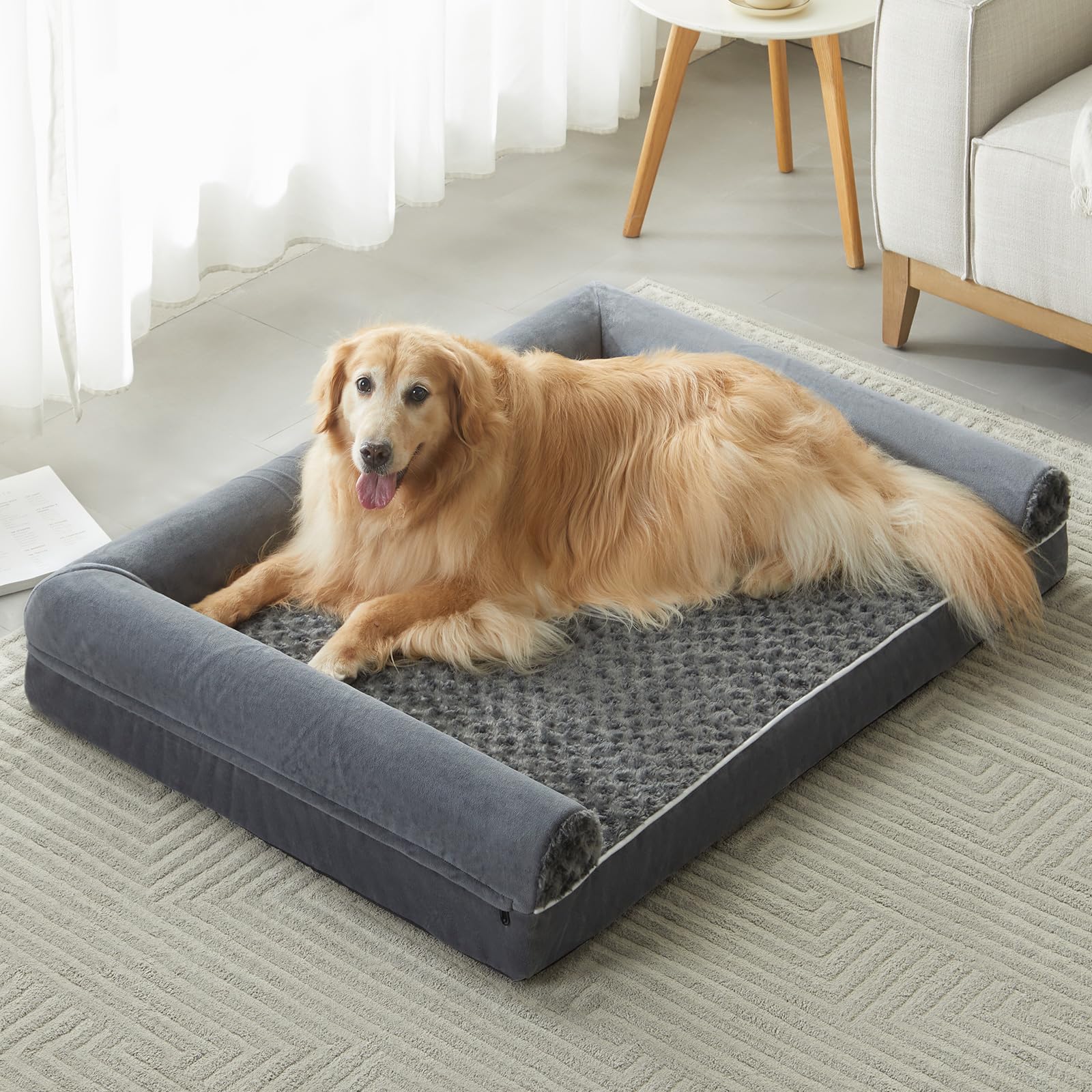 Big Waterproof Couch Pet Bed with Removable Washable Cover