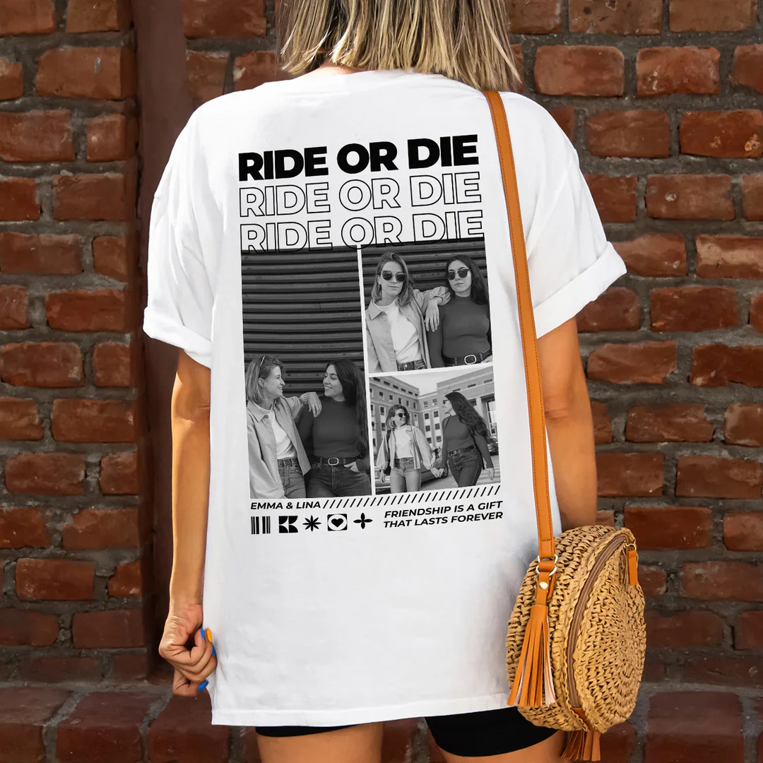 Personalized Besties T-shirt with Photo for Friend