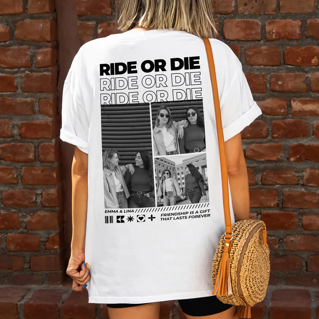 Personalized Besties T-shirt with Photo for Friend