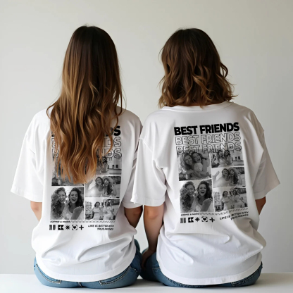 Personalized Besties T-shirt with Photo for Friend