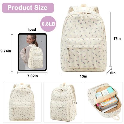 Trendy School Backpack for Girls with Comfortable Straps