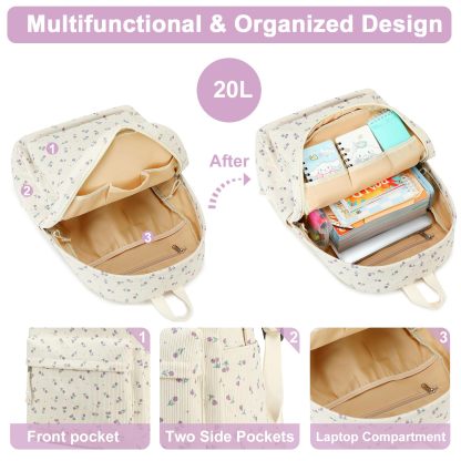 Trendy School Backpack for Girls with Comfortable Straps