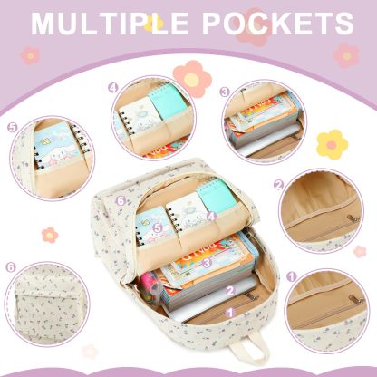 Trendy School Backpack for Girls with Comfortable Straps