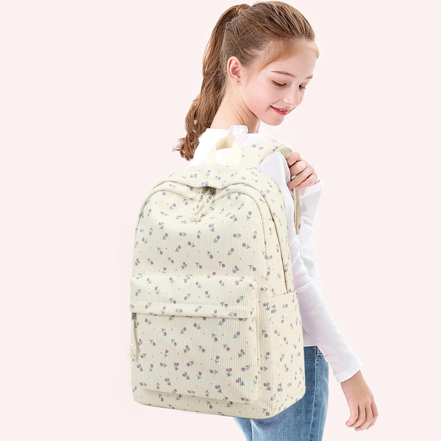 Trendy School Backpack for Girls with Comfortable Straps