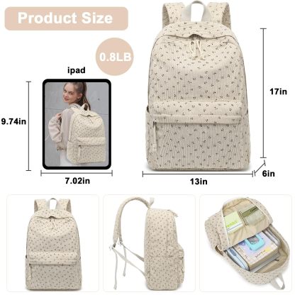 Stylish School Backpack for Teen Girls with Large Capacity