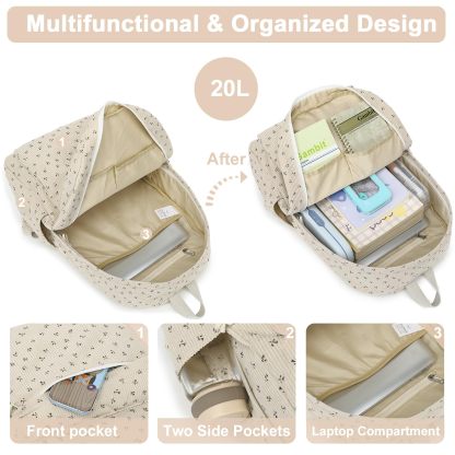 Stylish School Backpack for Teen Girls with Large Capacity