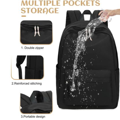 Stylish Solid Beige School & Laptop Backpack for Teen