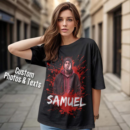 Personalized American Hip-hop Rap Tee with Name