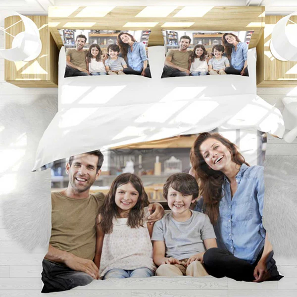 Personalized Photo Duvet Cover Printed Bedding Set