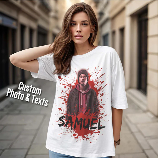 Personalized American Hip-hop Rap Tee with Name