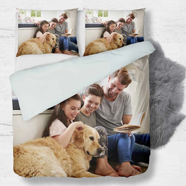 Personalized Photo Duvet Cover Printed Bedding Set